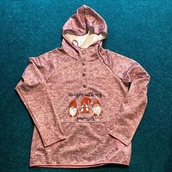 Hoodie Hanging With My Gnomies- Size Medium - Picture 1 of 6